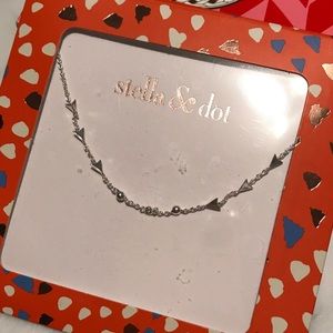 Silver Stella & Dot Choker Necklace